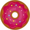 ACHOKA® Kinderteppich Ultrasoft Donut, Pink, 75 X 75 Cm 32