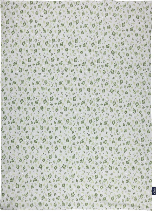 Alvi Babydecke Jersey Organic Cotton Drifting Leaves 1