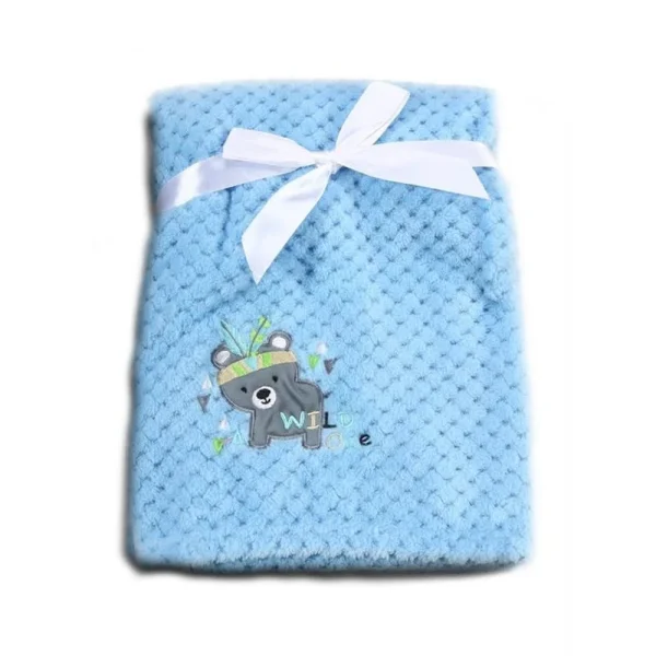 Cangaroo Babydecke Freya 80 X 110 Cm In Blau 1