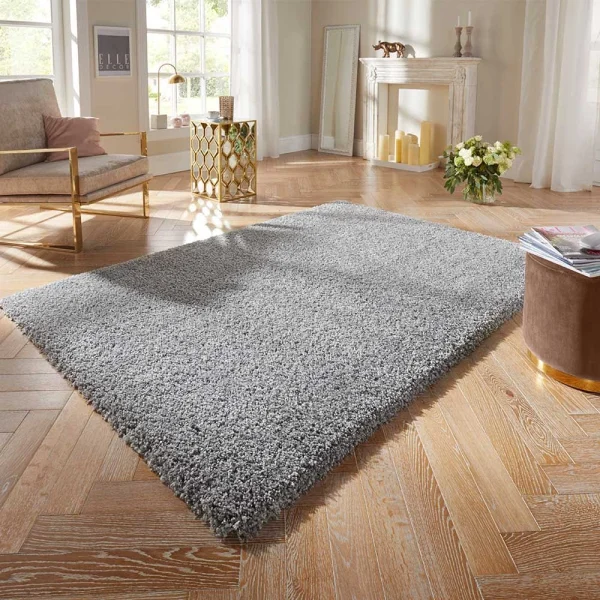 ELLE DECORATION Hochflor Teppich Talence Silbergrau 6