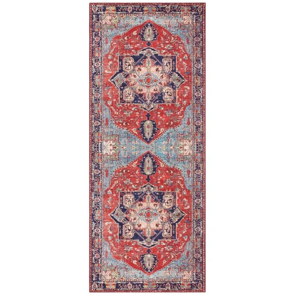 ELLE DECORATION Kurzflor Teppich Hamadan Orientrot 7