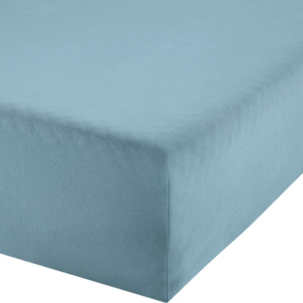 Erwin Müller Boxspringbett-Spannbettlaken Freising In Blau 1