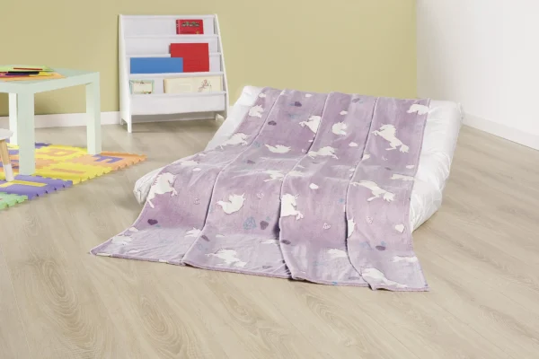 GMD Living Kinderdecke GLOW Einhorn In Rosa 3