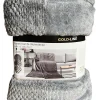 GMD Living Microfaser Kuscheldecke FLANELL-KOMBI In Farbe Grau 10