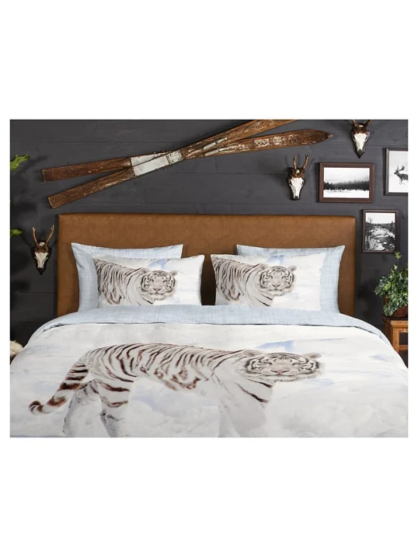 GOOD MORNING Flanell-Bettwäsche-Set “Tigris” In Creme 6