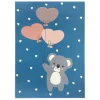 Hanse Home Kinderteppich Kurzflor Koala Sweetheart Himmelblau 5