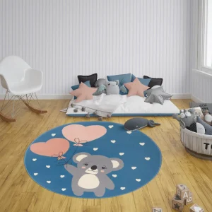 Hanse Home Kinderteppich Kurzflor Koala Sweetheart Himmelblau 13