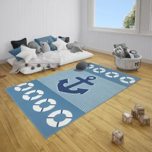 Hanse Home Kinderteppich Kurzflor Take A Cruise Anker Blau 8