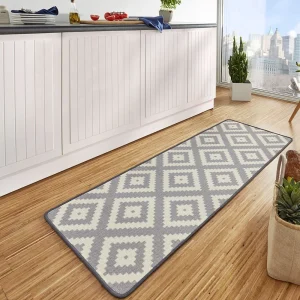 Hanse Home Kurzflor Küchenläufer Raute, Grau, 67×180 Cm 8