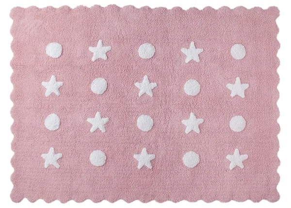 Happy Decor Kids Teppich “Little Waves” In Rosa/Weiß – 160×120 Cm 1