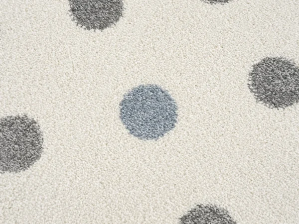 Happy Rugs Kinderteppich CONFETTI Creme/blau-silbergrau 3