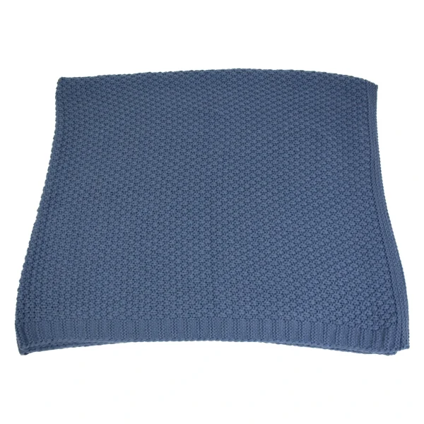 HomeLiving Kuscheldecke “Taubenblau” 1270×1520 In Blau 4