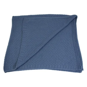 HomeLiving Kuscheldecke “Taubenblau” 1270×1520 In Blau 13