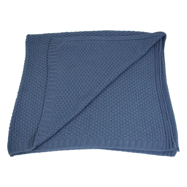 HomeLiving Kuscheldecke “Taubenblau” 1270×1520 In Blau 5