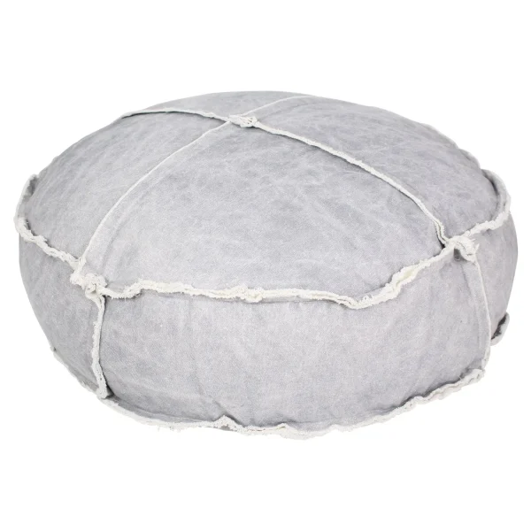 HomeLiving Pouf “Casual” 700x700x180 In Grau 1