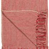 Ib Laursen Plaid Rot Creme STREIFEN 130×160 19