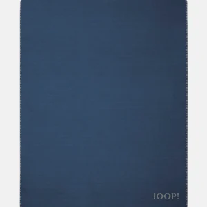 JOOP! Wohndecke Melange-Doubleface In Navy-Silber 7