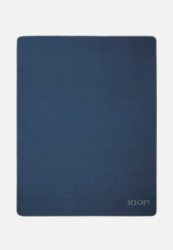 JOOP! Wohndecke Melange-Doubleface In Navy-Silber 3