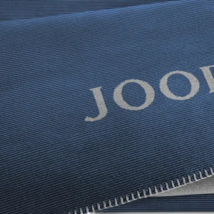 JOOP! Wohndecke Melange-Doubleface In Navy-Silber 9