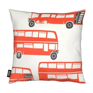 Juniqe Kissen “London Busses” In Blau & Gelb 7