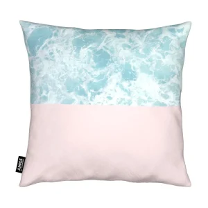 Juniqe Kissen “Pink On The Sea” In Blau & Rosa 7