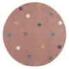 Livone Kinderteppich WHEEL Rund In Rosa/multi 23