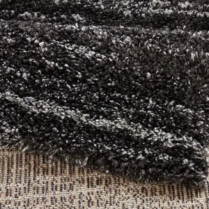 Mint Rugs Hochflor Teppich Delight Schwarz Grau Meliert 10