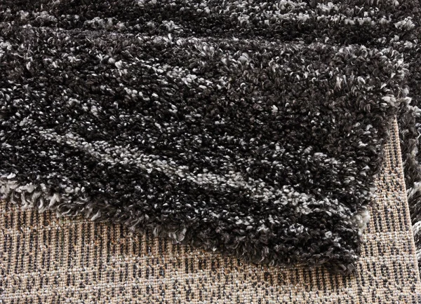 Mint Rugs Hochflor Teppich Delight Schwarz Grau Meliert 4