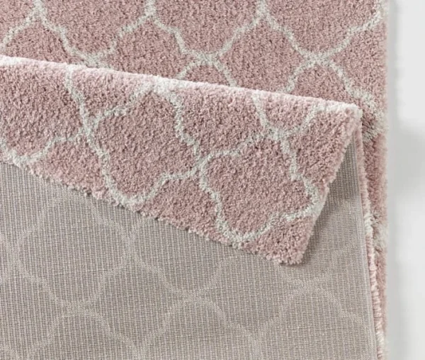 Mint Rugs Hochflor Teppich Luna Rosa Creme 3