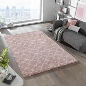 Mint Rugs Hochflor Teppich Luna Rosa Creme 9