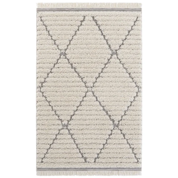 Mint Rugs Vintage Teppich Fulani Creme/grau 1