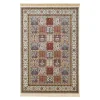 Mint Rugs Viskose Teppich Fransen Precious Creme Rot 23