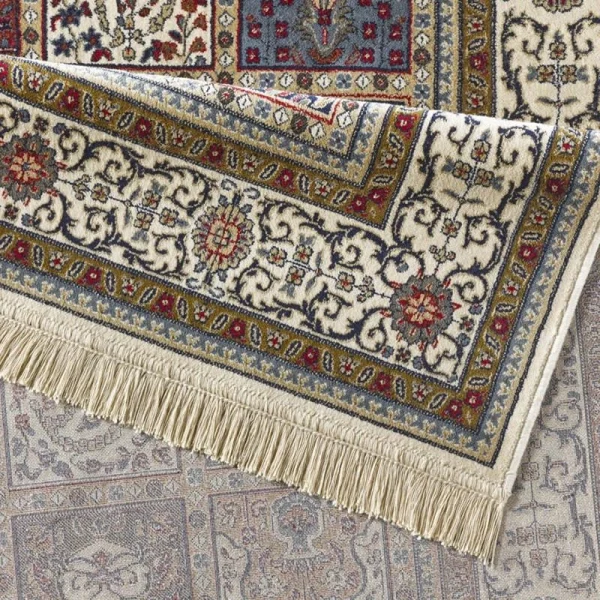 Mint Rugs Viskose Teppich Fransen Precious Creme Rot 4