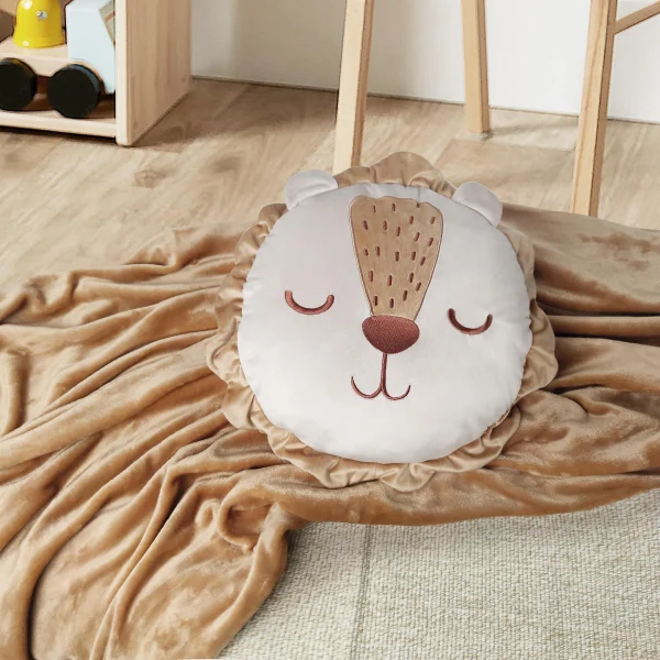 MyToys COLLECTION Kuschelkissen Mit Decke, Motiv Löwe 45×45 Cm, 130×170 Cm Von Pötter 1