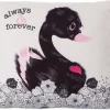 Nici Kissen Love Schwan GREEN, Schwarz, Ca. 30 X 30 Cm (48276) 7