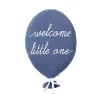 Nordic Coast Company Babykissen Wanddekoration Ballon ” Welcome Little One” Blau 13