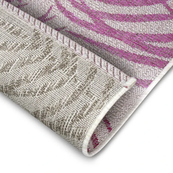 Northrugs In- & Outdoor Teppich Palmera Pink Creme 9