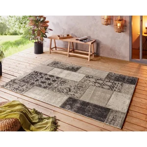 Northrugs In- & Outdoor Teppich Symi Taupe Creme Schwarz 10