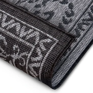 Northrugs In- & Outdoor Wendeteppich Leyte Schwarz Silber 18