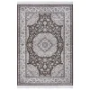 Nouristan Orientalischer Samt-Teppich Fransen Tabriz Casim Braun Silber 22