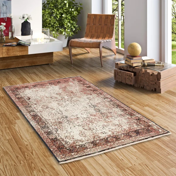 Pergamon Designer Teppich Nia Vintage Verlauf In Creme 6