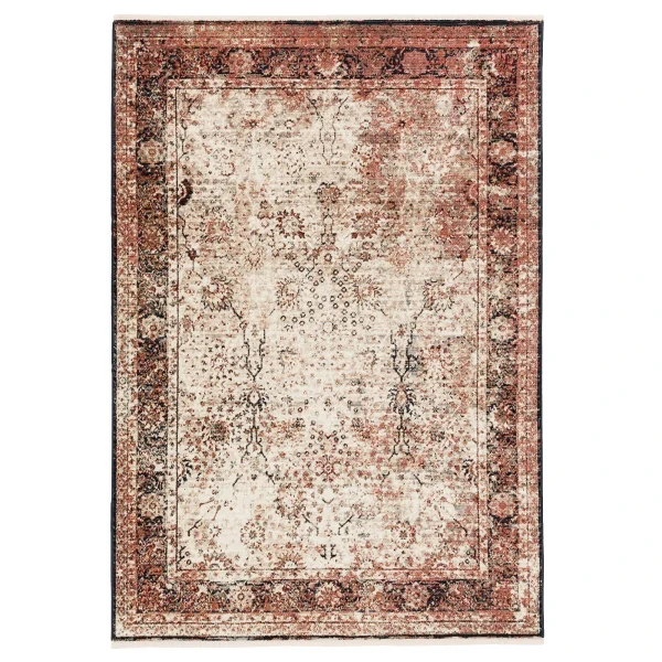 Pergamon Designer Teppich Nia Vintage Verlauf In Creme 1