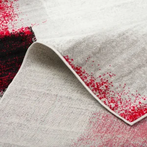 Pergamon Designer Teppich Tango Karo Rot Grau Verlauf In Rot 13