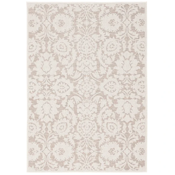 Pergamon In & Outdoor Teppich Flachgewebe Ottawa Barock In Beige 1