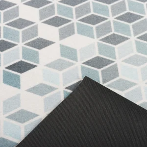 Pergamon Küchenläufer Teppich Trendy Retro In Blau Grau 11