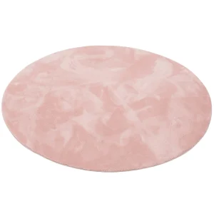 Pergamon Luxus Super Soft Fellteppich Pearl Rund In Rosa 8