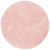 Pergamon Luxus Super Soft Fellteppich Pearl Rund In Rosa 14