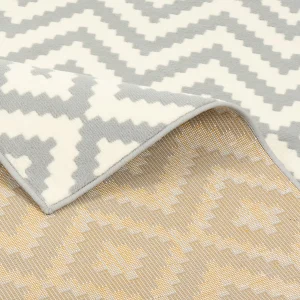Pergamon Teppich Modern Trendline Rauten In Grijs 13