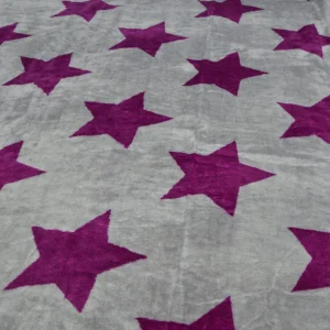 Pink Papaya Kuscheldecke ” Snug Me Supersoft Stars ” In Grau/lila 8