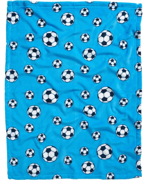 Playshoes Fleece-Decke Fußball In Blau 3